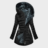 Ελένα - Χειμερινό μπουφάν με ζεστή γούνα