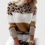 Φαίδρα - Πουλόβερ με λεοπάρ σχέδιο και μαλακή υφή