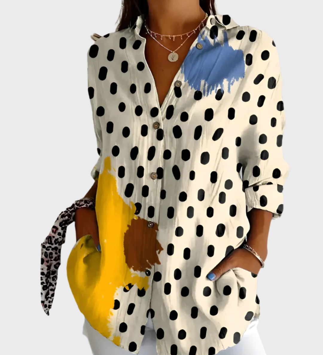 Μπλούζα Βαμβακερή με Φλοράλ Σχέδιο