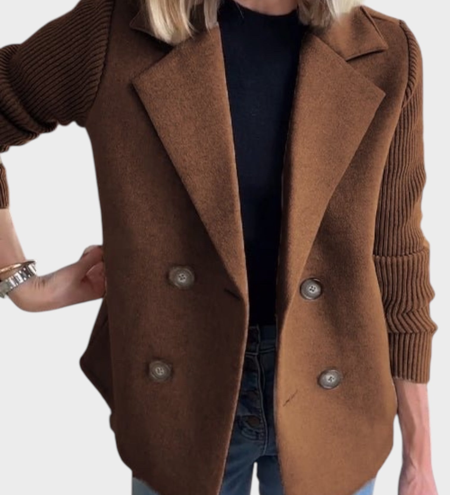 Ιωάννα - Άνετο Πλεκτό Μπλέιζερ