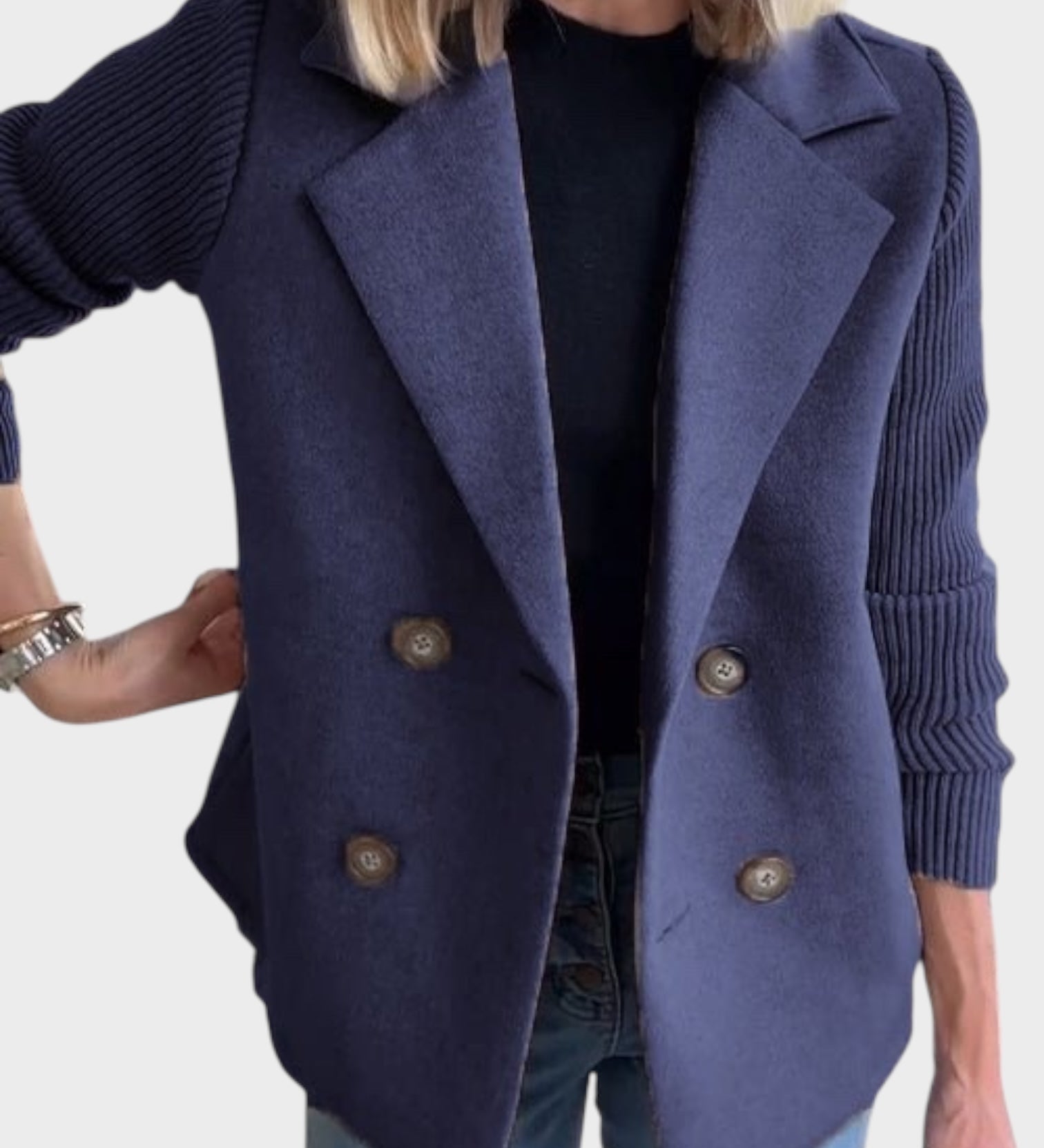 Ιωάννα - Άνετο Πλεκτό Μπλέιζερ