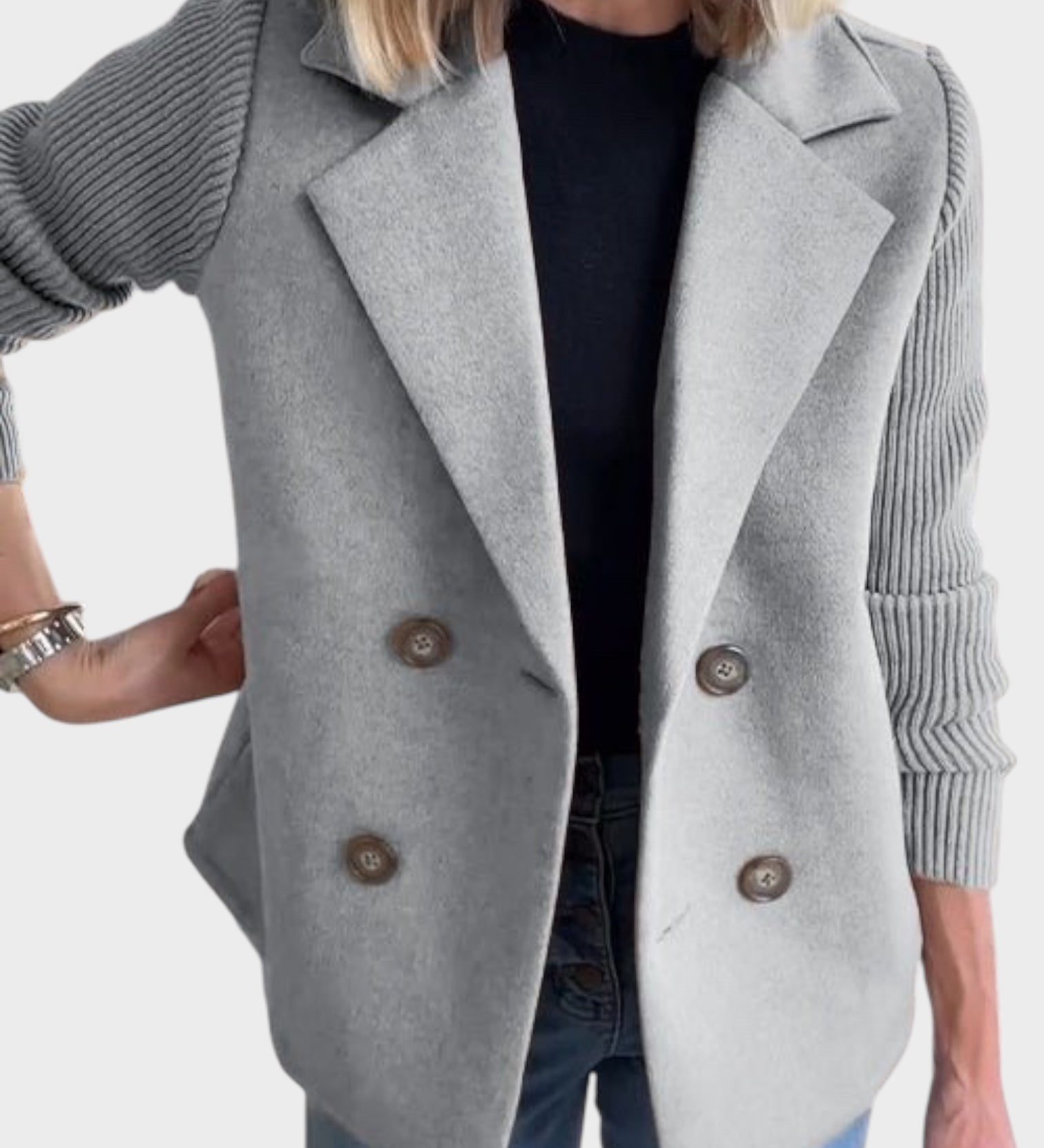 Ιωάννα - Άνετο Πλεκτό Μπλέιζερ