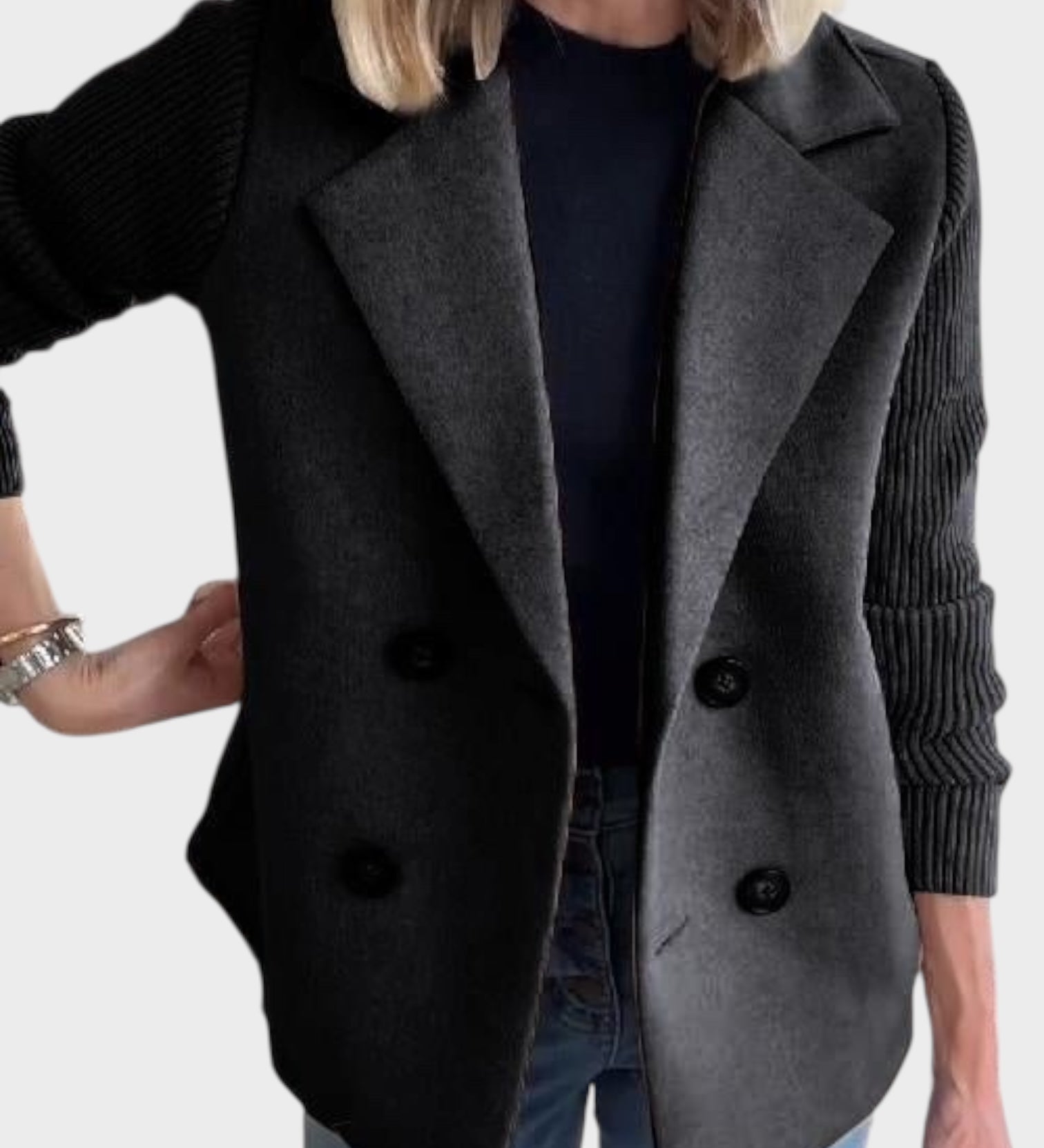 Ιωάννα - Άνετο Πλεκτό Μπλέιζερ