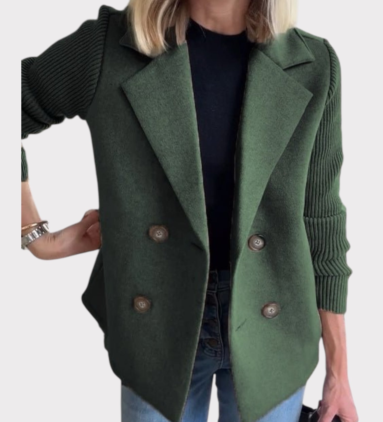 Ιωάννα - Άνετο Πλεκτό Μπλέιζερ