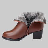 Φρεντέρικα - Κομψές χειμερινές μπότες με φερμουάρ