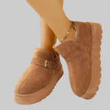 Selene - Ζεστά μποτάκια με επένδυση από συνθετική γούνα και εμφάνιση σουέτ