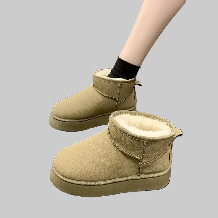 Άνετες Σουέντ Μπότες με Πλούσια Επένδυση