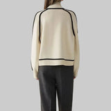 Βασιλική - Κομψό μονόχρωμο πουλόβερ με ψηλό γιακά