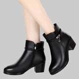 Φρεντέρικα - Κομψές χειμερινές μπότες με φερμουάρ