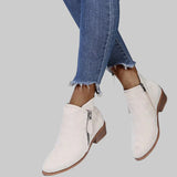 Πριμιούμ ορθοπεδικές δερμάτινες μπότες με τακούνι για τον χειμώνα