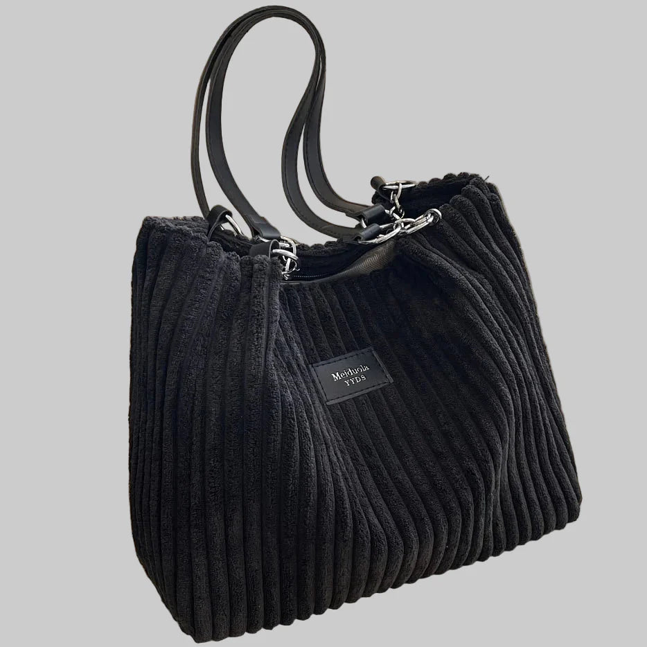 Xella - Απαλή Κοτλέ Τσάντα Ώμου