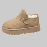 Selene - Ζεστά μποτάκια με επένδυση από συνθετική γούνα και εμφάνιση σουέτ