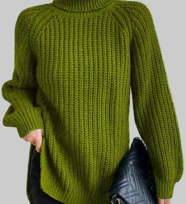 Μαρία - Ζεστό και φαρδύ πουλόβερ με γιακά