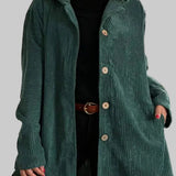 Cordia - Κοτλέ Μπουφάν με Κουκούλα