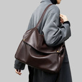 Adriani - Ρετρό γνήσια δερμάτινη μαλακή μινιμαλιστική τσάντα για καθημερινή χρήση