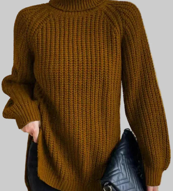 Μαρία - Ζεστό και φαρδύ πουλόβερ με γιακά