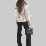 Selviora - Κομψό σακάκι με πεταλούδα και ζώνη