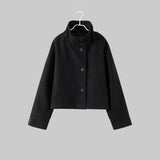 Iris - Μινιμαλιστικό γκρι σακάκι από μείγμα μαλλιού