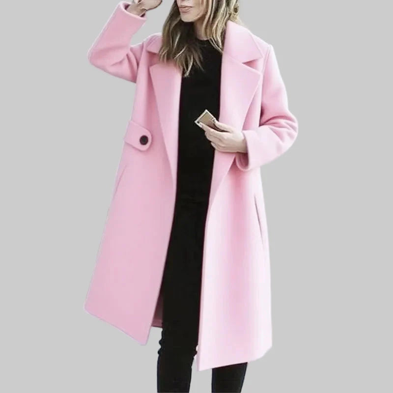 Ariadne - Κομψό μακρύ καμηλό παλτό