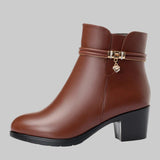 Φρεντέρικα - Κομψές χειμερινές μπότες με φερμουάρ