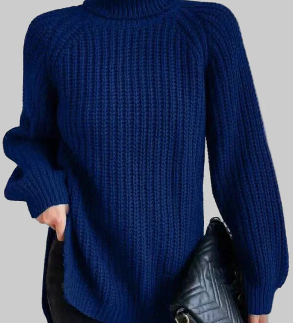 Μαρία - Ζεστό και φαρδύ πουλόβερ με γιακά