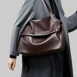 Adriani - Ρετρό γνήσια δερμάτινη μαλακή μινιμαλιστική τσάντα για καθημερινή χρήση