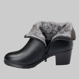 Φρεντέρικα - Κομψές χειμερινές μπότες με φερμουάρ