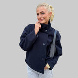 Iris - Μινιμαλιστικό γκρι σακάκι από μείγμα μαλλιού