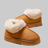 Clio - Άνετες παντόφλες για το σπίτι με γούνινο γιακά