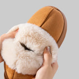 Clio - Άνετες παντόφλες για το σπίτι με γούνινο γιακά