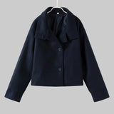 Iris - Μινιμαλιστικό γκρι σακάκι από μείγμα μαλλιού