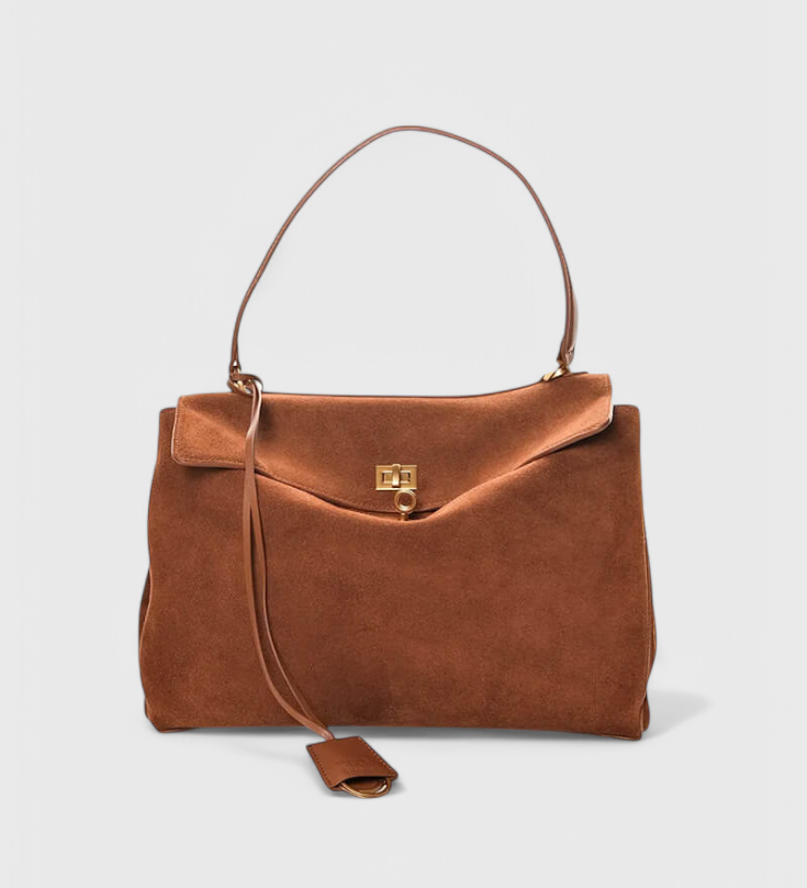 Τσάντα Ώμου Henna από Σουέτ