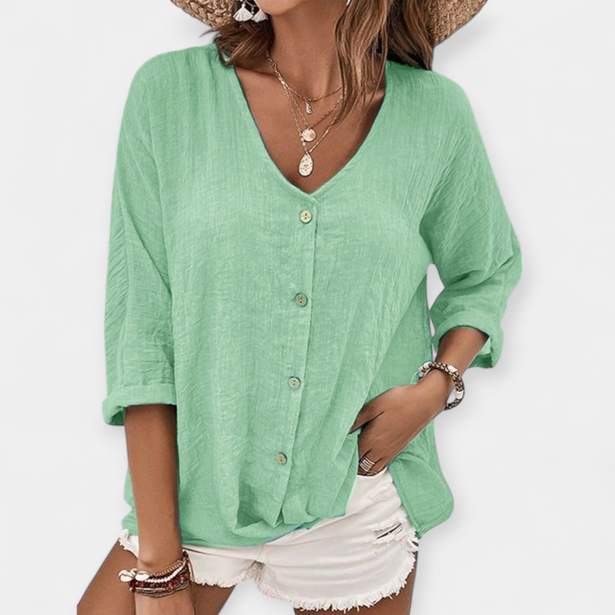 Λινό Μπλουζάκι